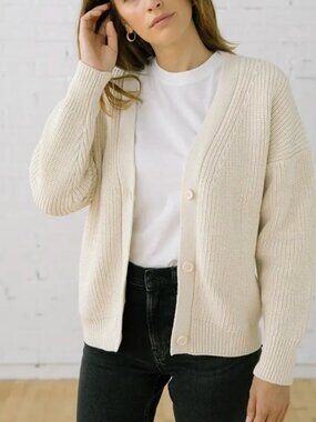 Tradlands Shelter Cardigan in Birch